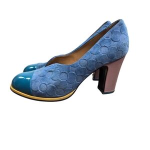 Fluevog Iris Suede Leather Pumps Heels